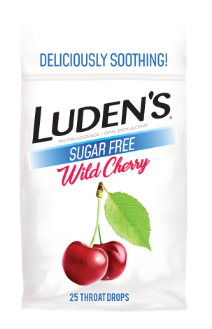 Ludens Wild Cherry Sugar Free Throat Drops