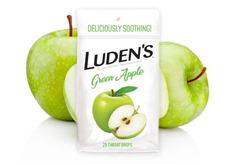 Ludens Green Apple Throat Drops